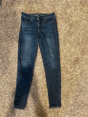 American Eagle Outfitters Dark Blue Skinny Jeans